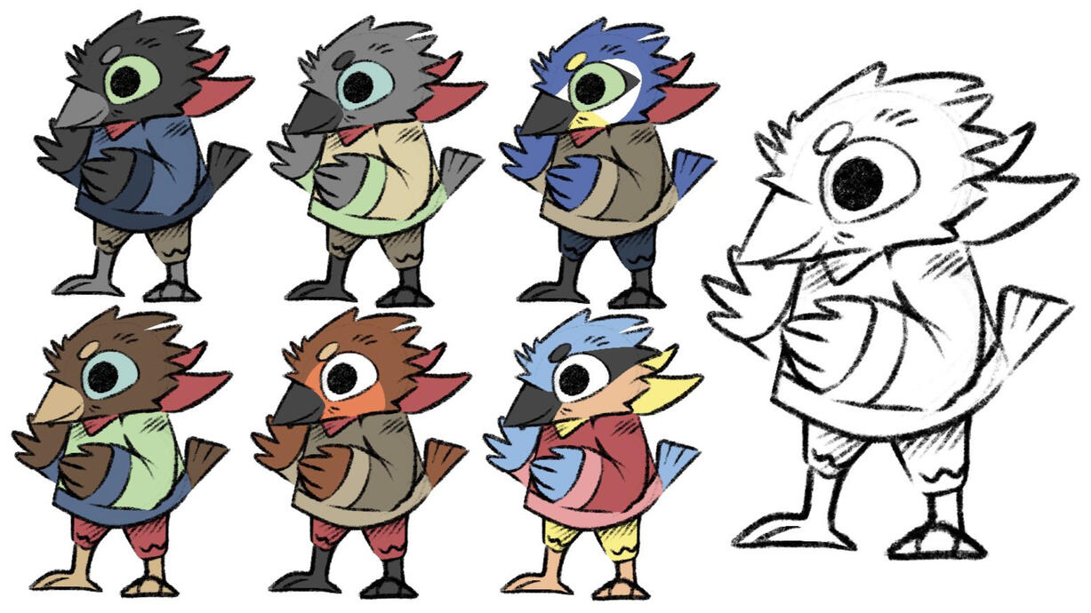 Bird colour test